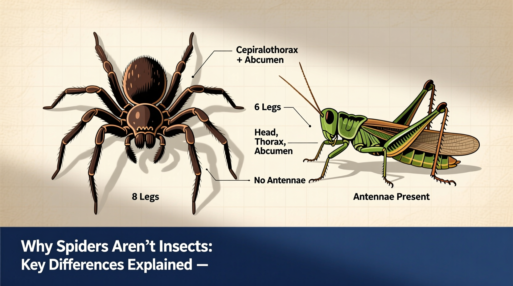 why spiders arent insects key differences explained