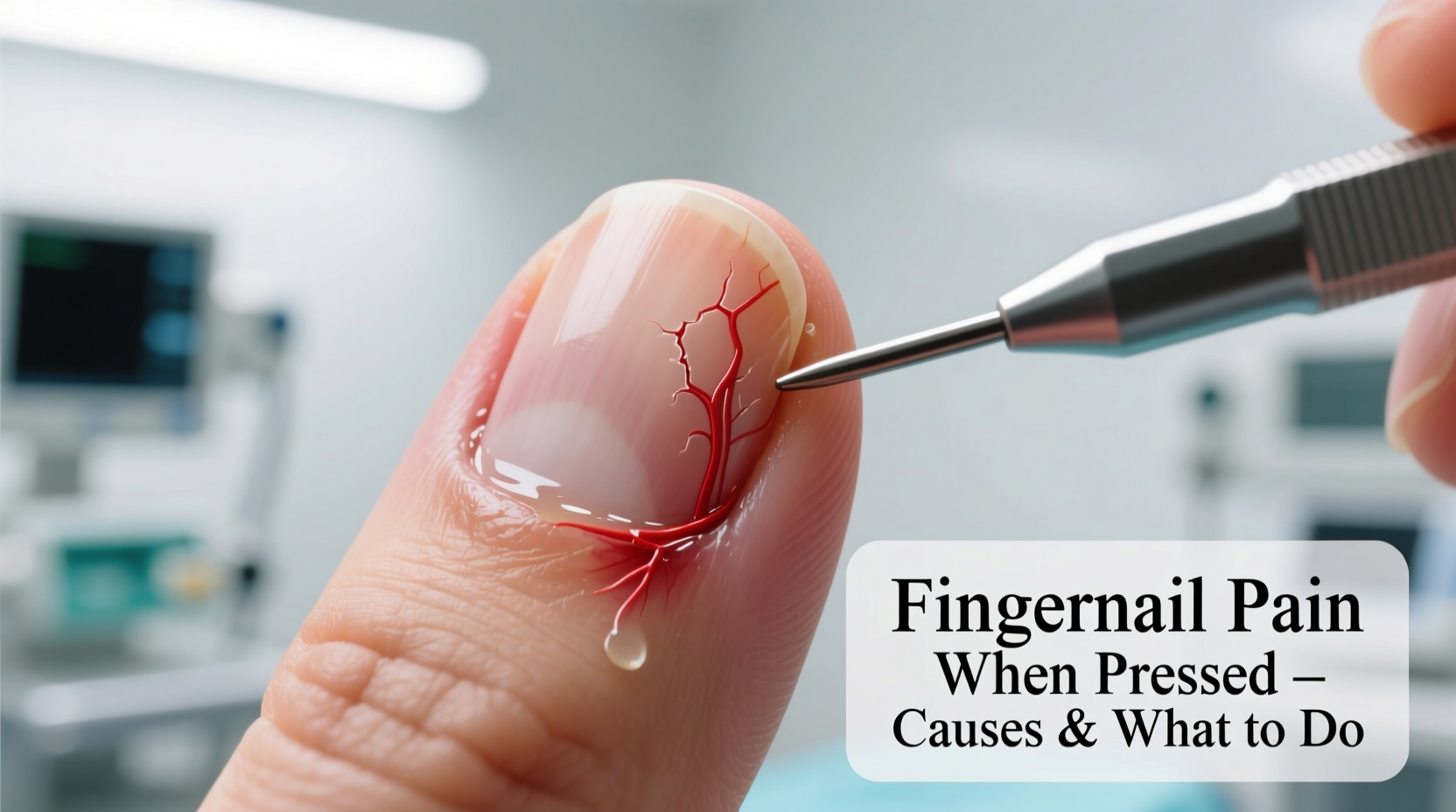 fingernail pain when pressed causes and what to do