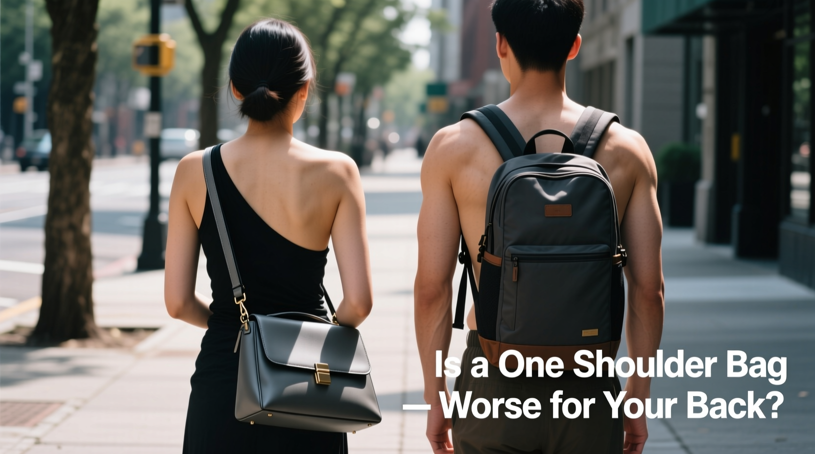 is a one shoulder bag actually worse for your back than a backpack