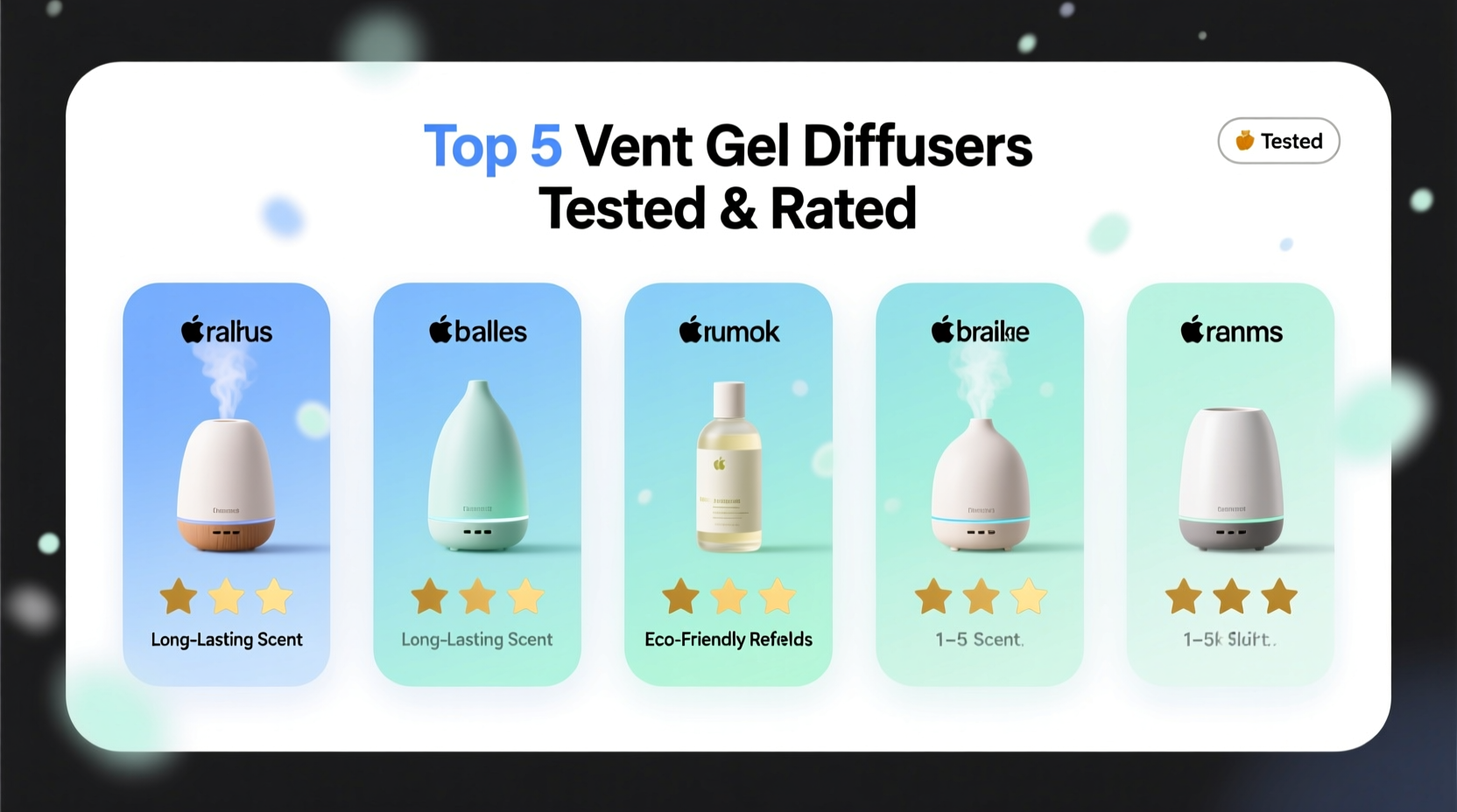Vent Gel Diffuser Comparison: Top 5 Tested & Rated