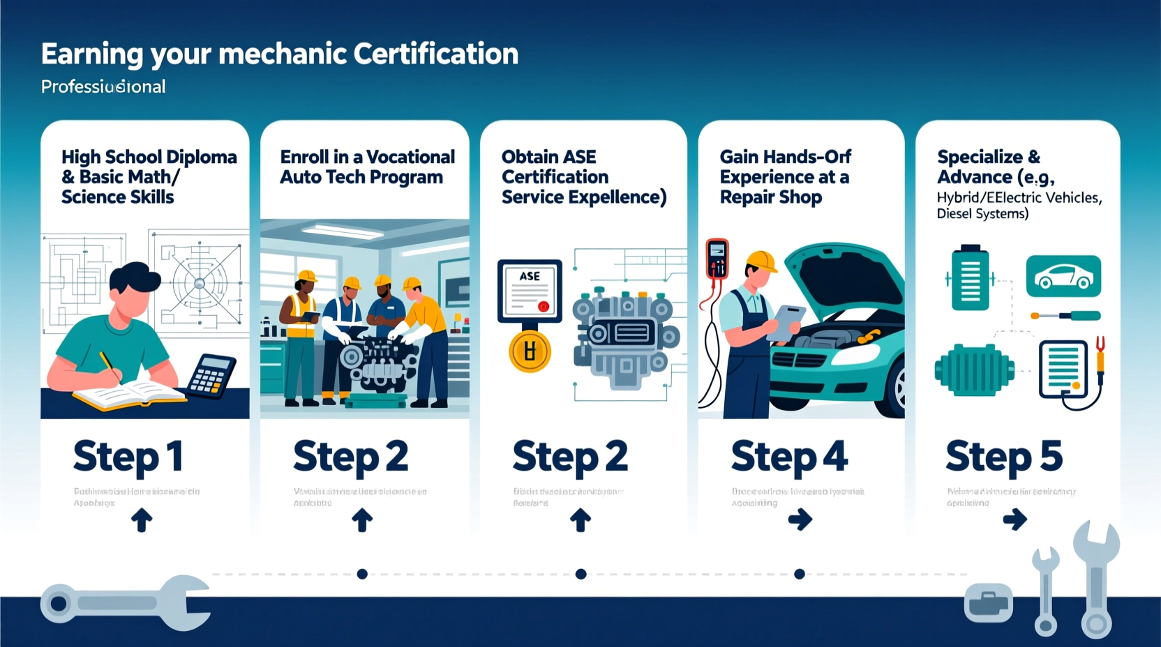 step by step guide to earning your mechanic certification and advancing your auto career