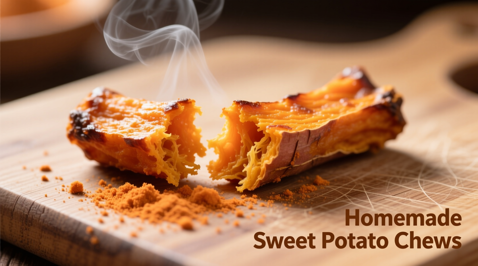 homemade sweet potato dog chews