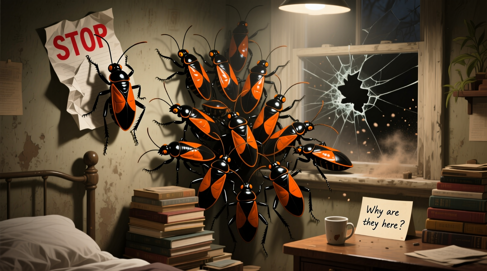 stink bugs in my room why are they there how to stop them