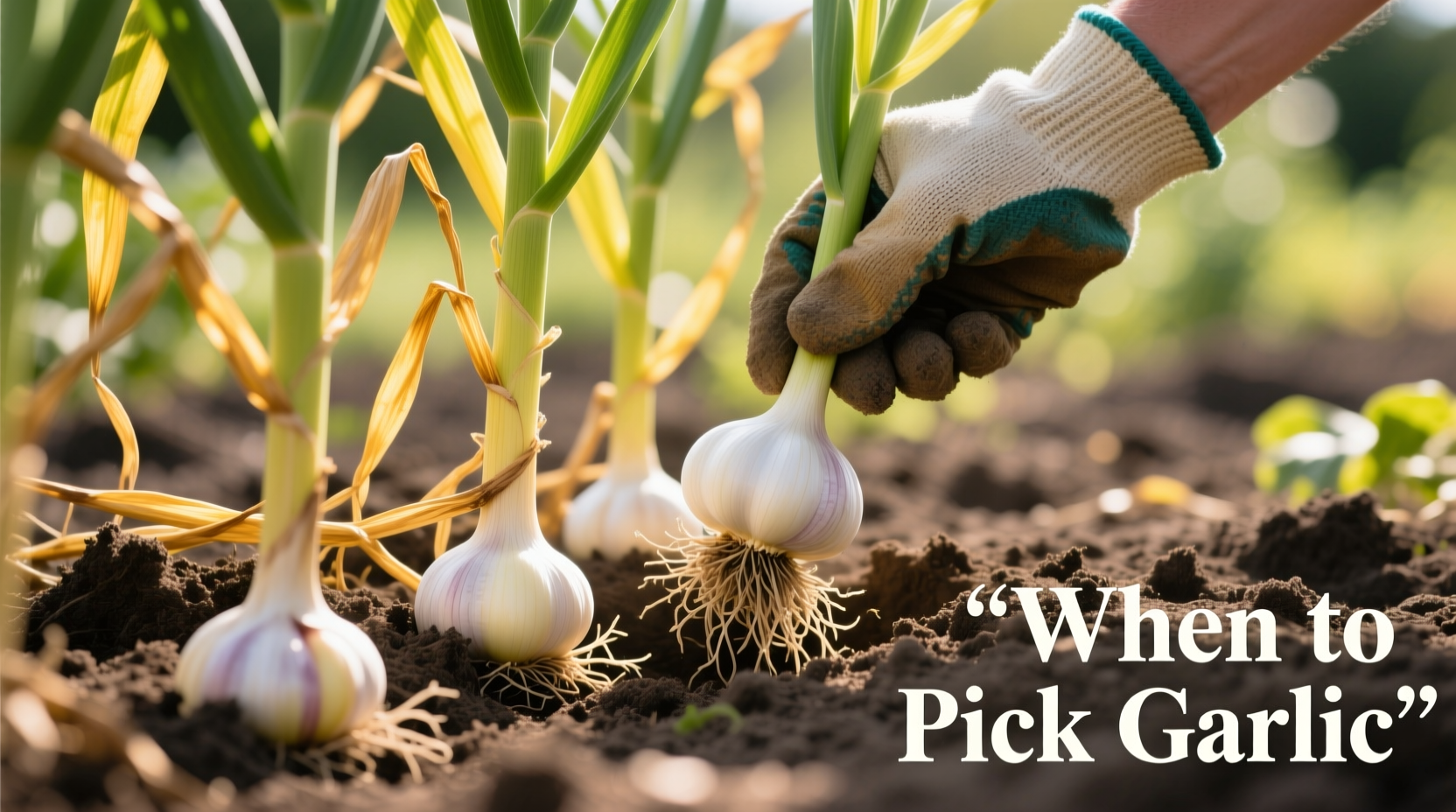 when to pick garlic