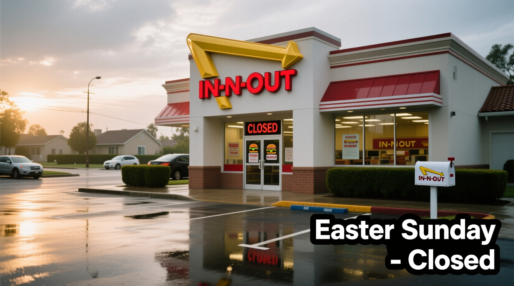 why is in n out closed on easter