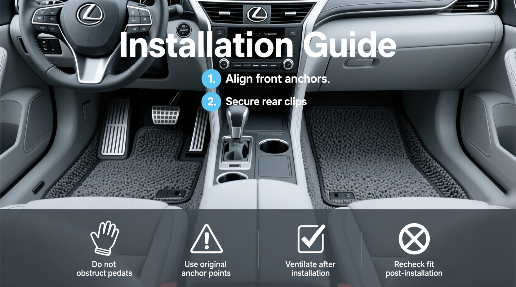 How to Choose Lexus IS250 All Weather Floor Mats