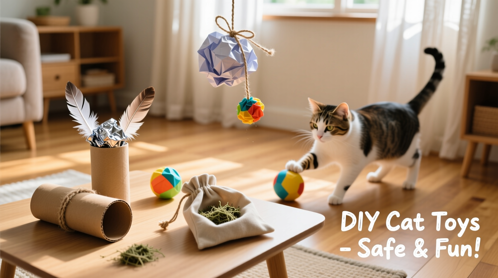 creative and safe diy cat toys how to use everyday household items to keep your kitty entertained