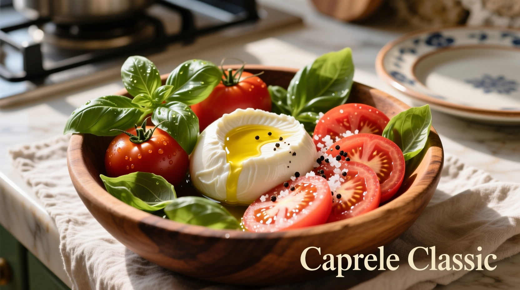 mozzarella tomato basil salad