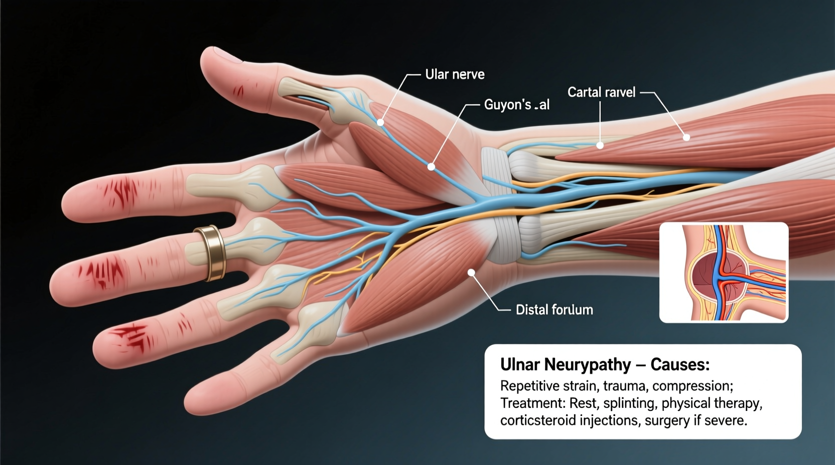 ring finger pinky numbness causes symptoms treatment