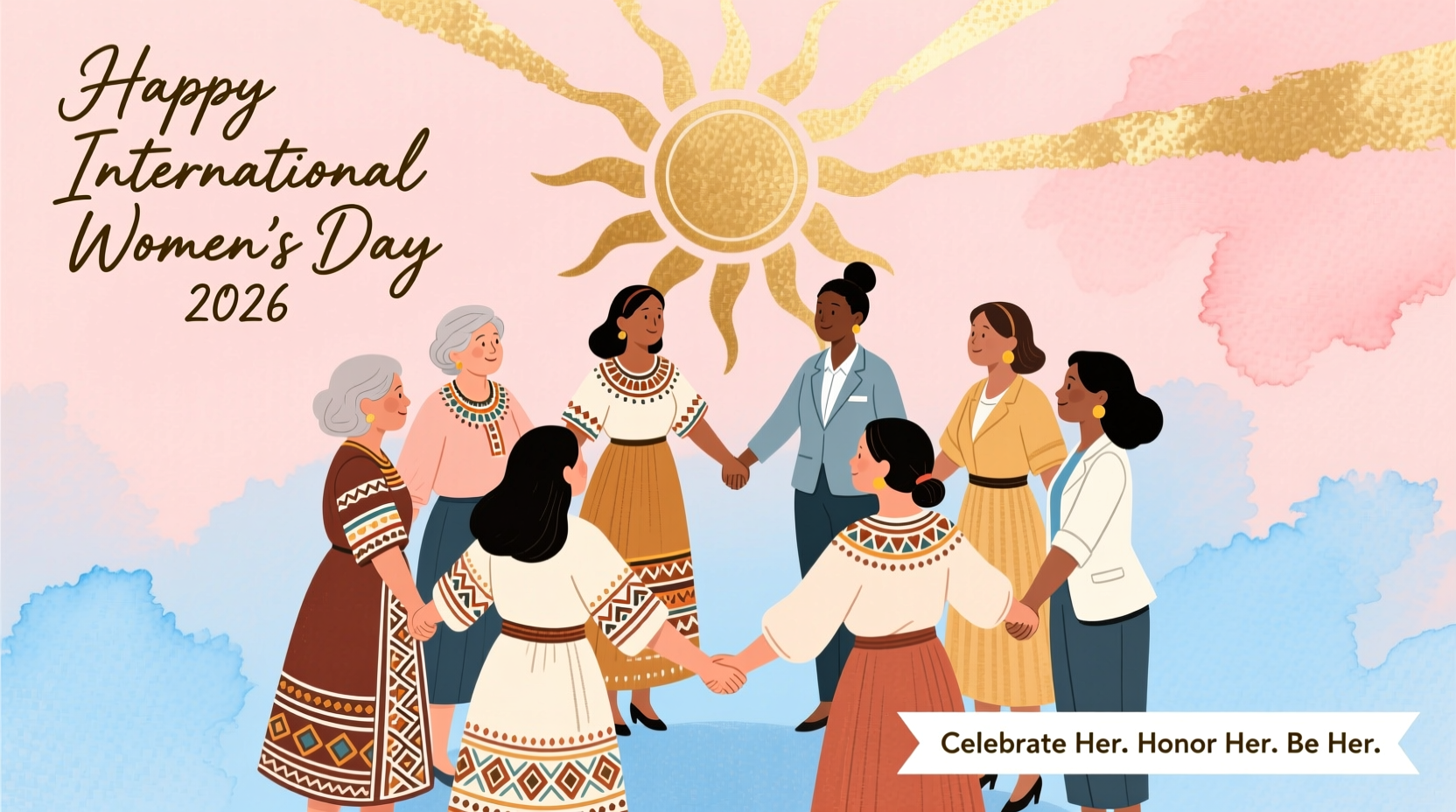 international womens day postcard