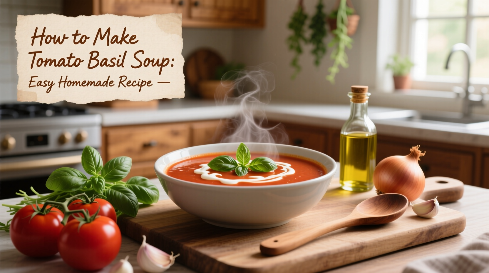 How to Make Tomato Basil Soup: Easy Homemade Recipe