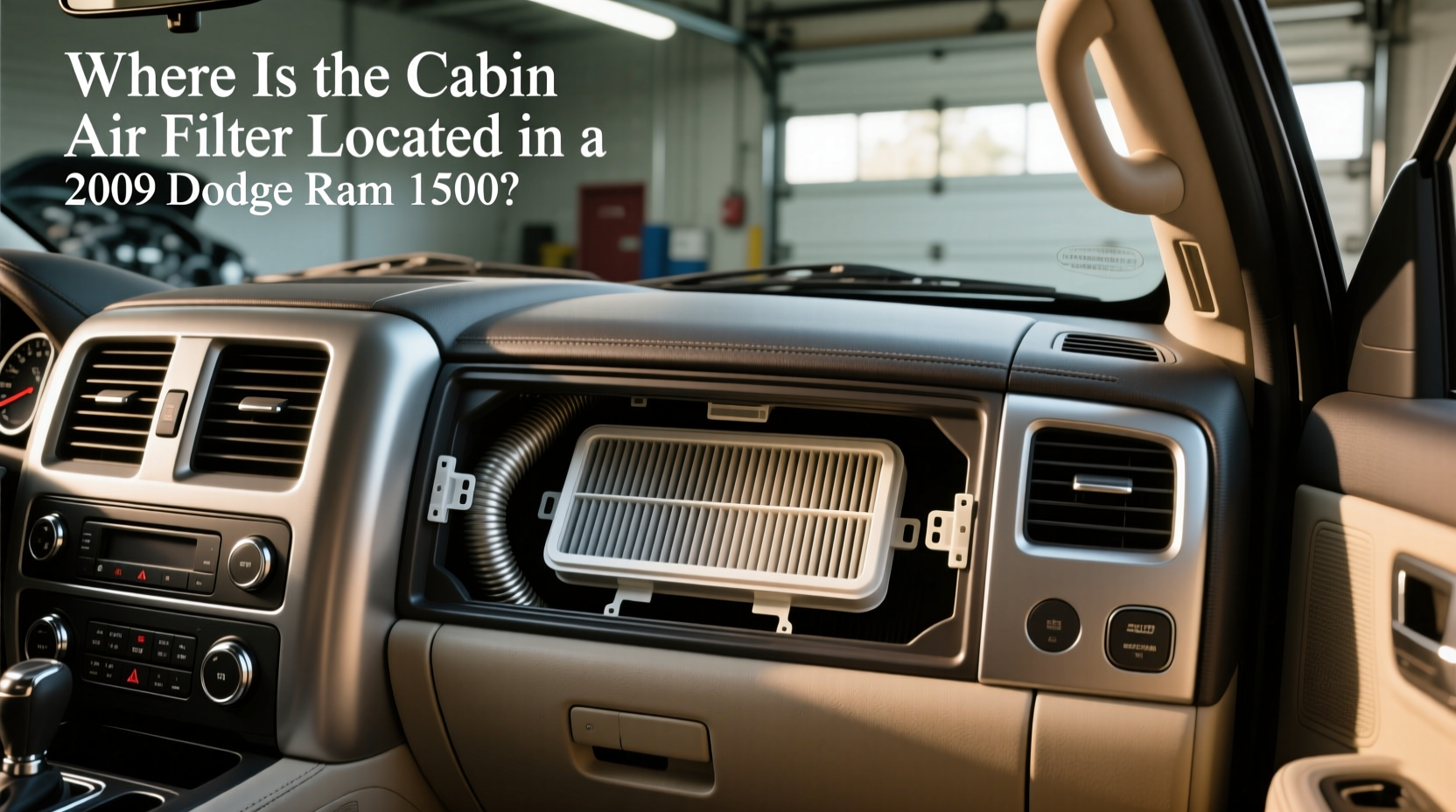 2010 ram 1500 cabin air filter location replacement