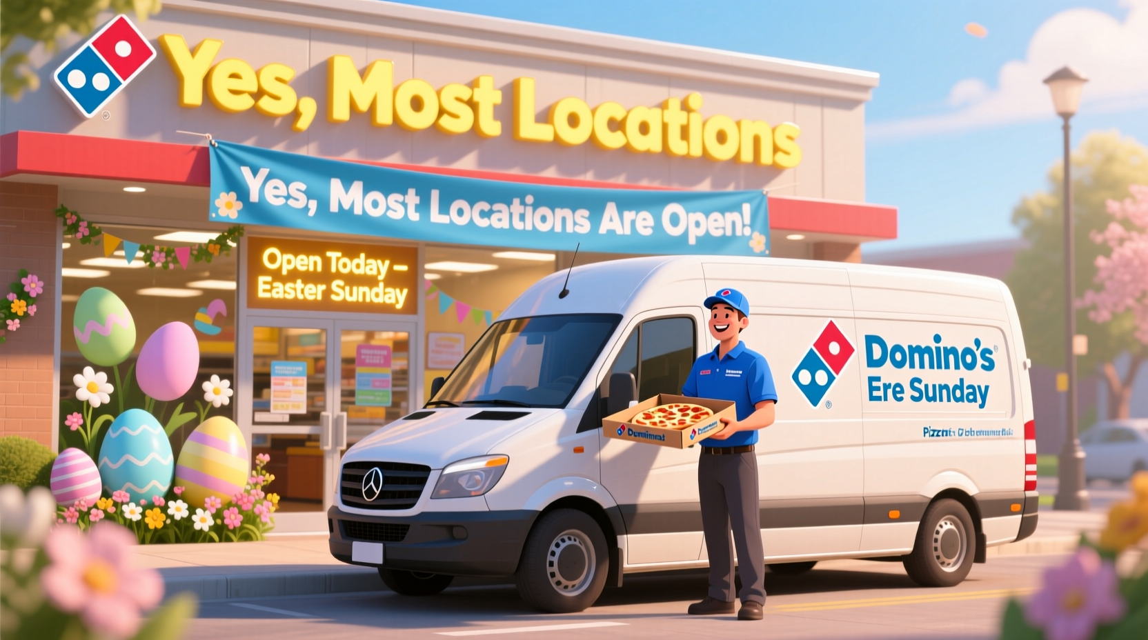 is dominos open on easter sunday
