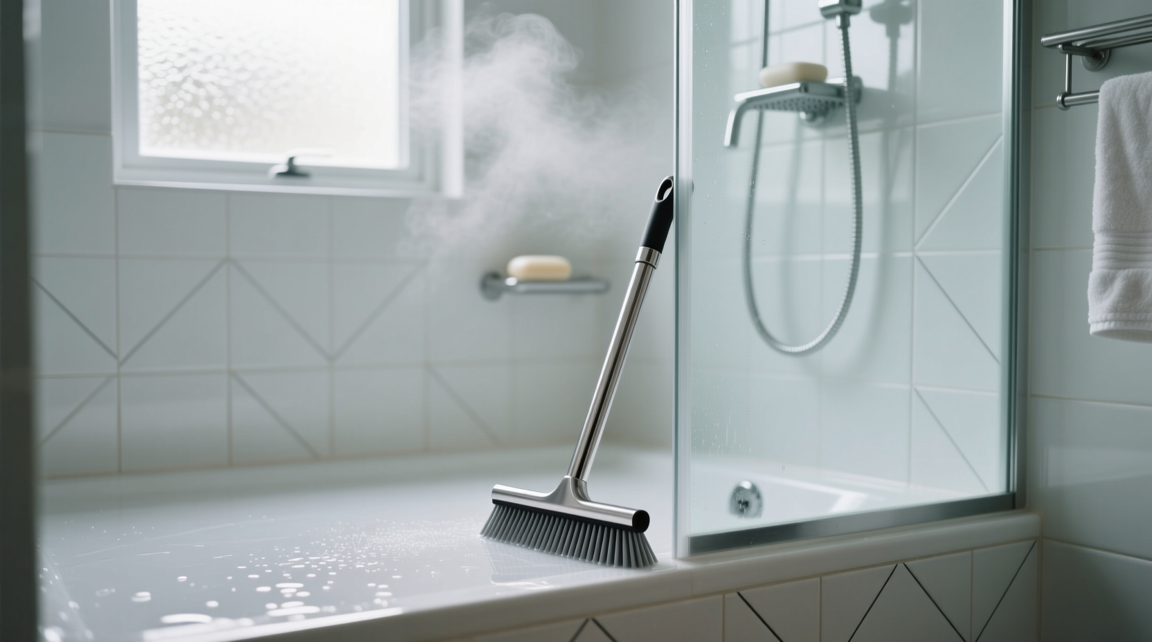 keep a squeegee in your shower and youll never have to