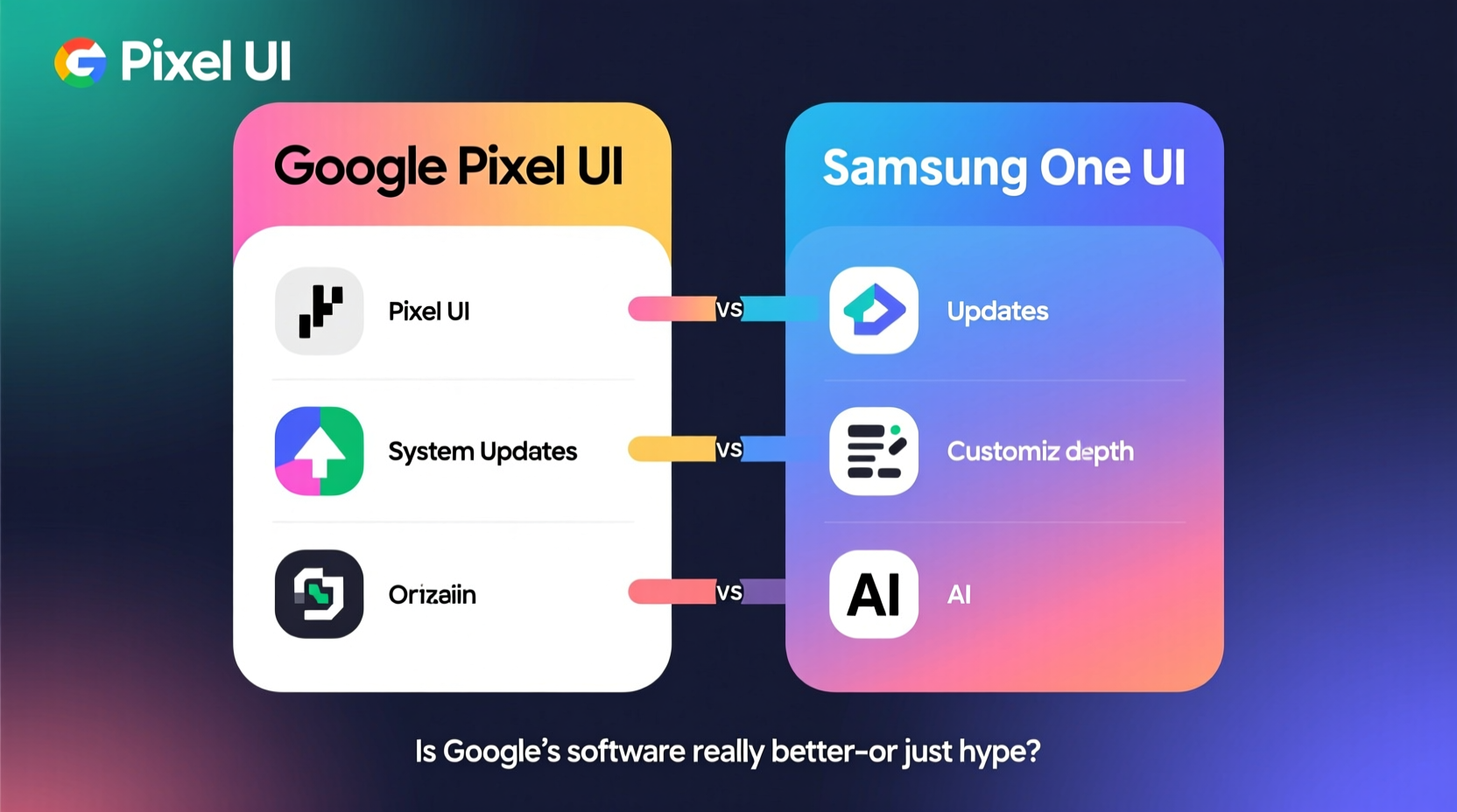 pixel ui vs samsung one ui is googles software really better or is it just hype
