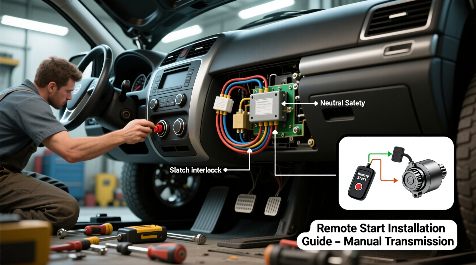 can you put remote start on a manual car