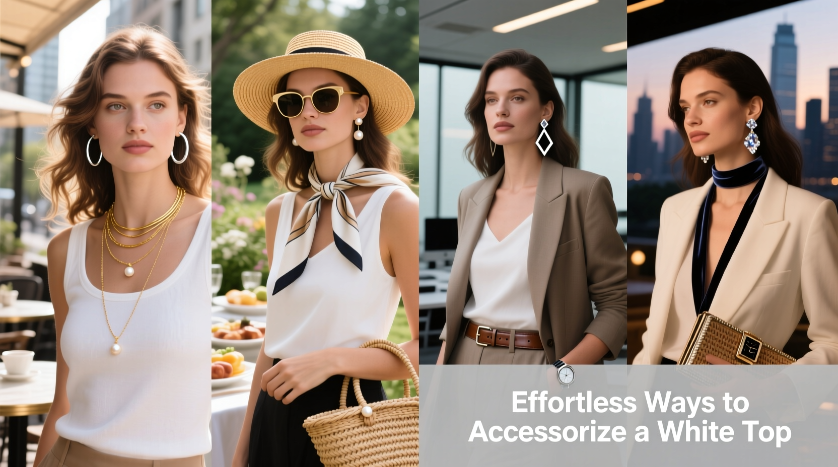 effortless ways to accessorize a versatile white top for any occasion