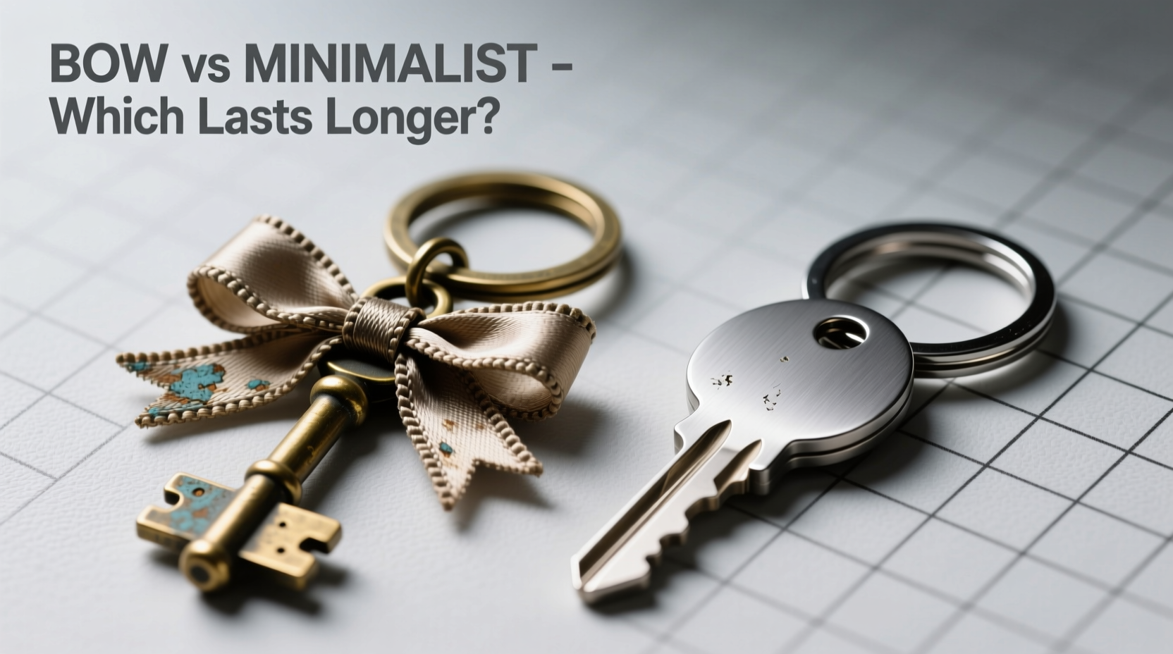 bow keychain vs minimalist keychain which one actually lasts longer