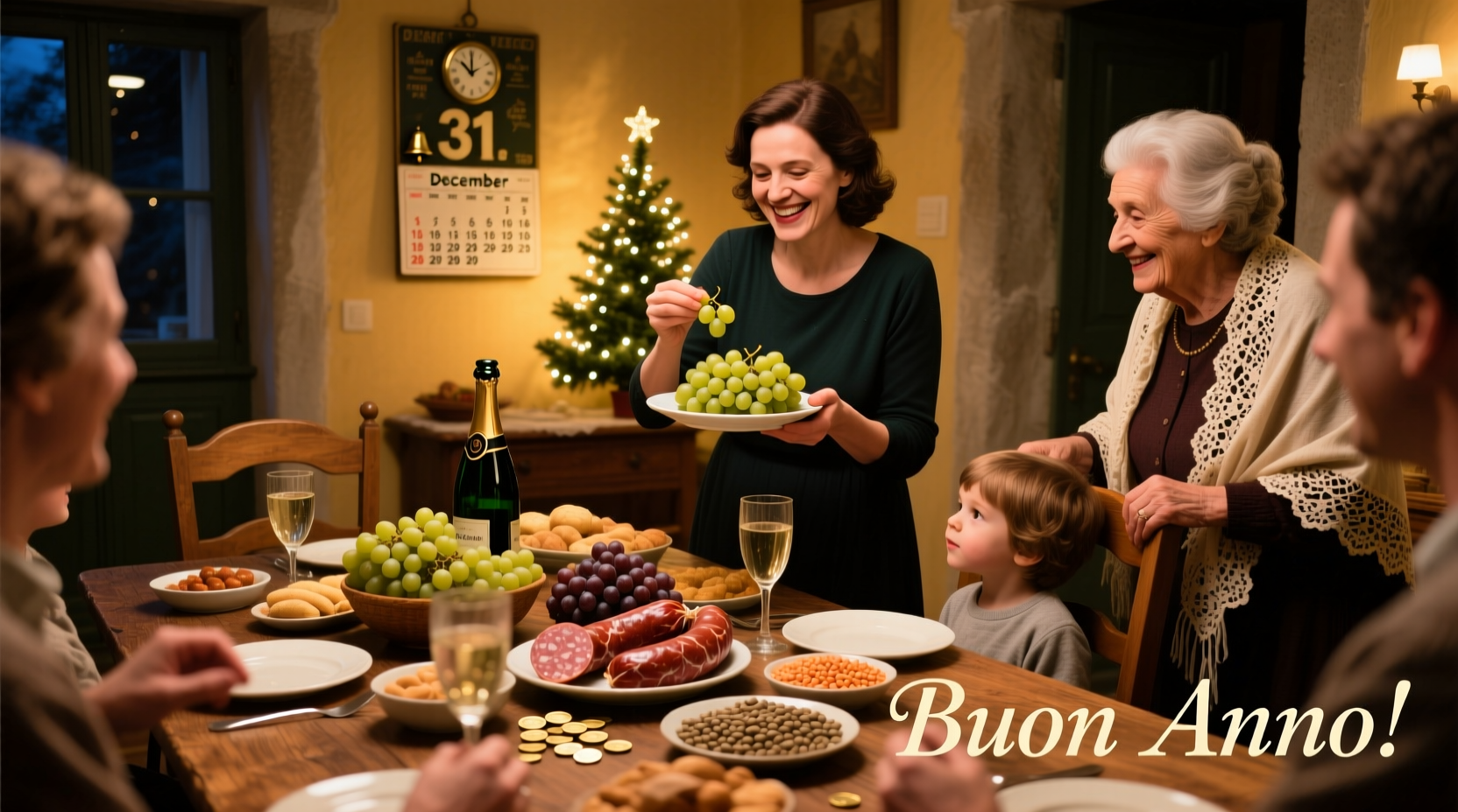 what do italians do for good luck in new year