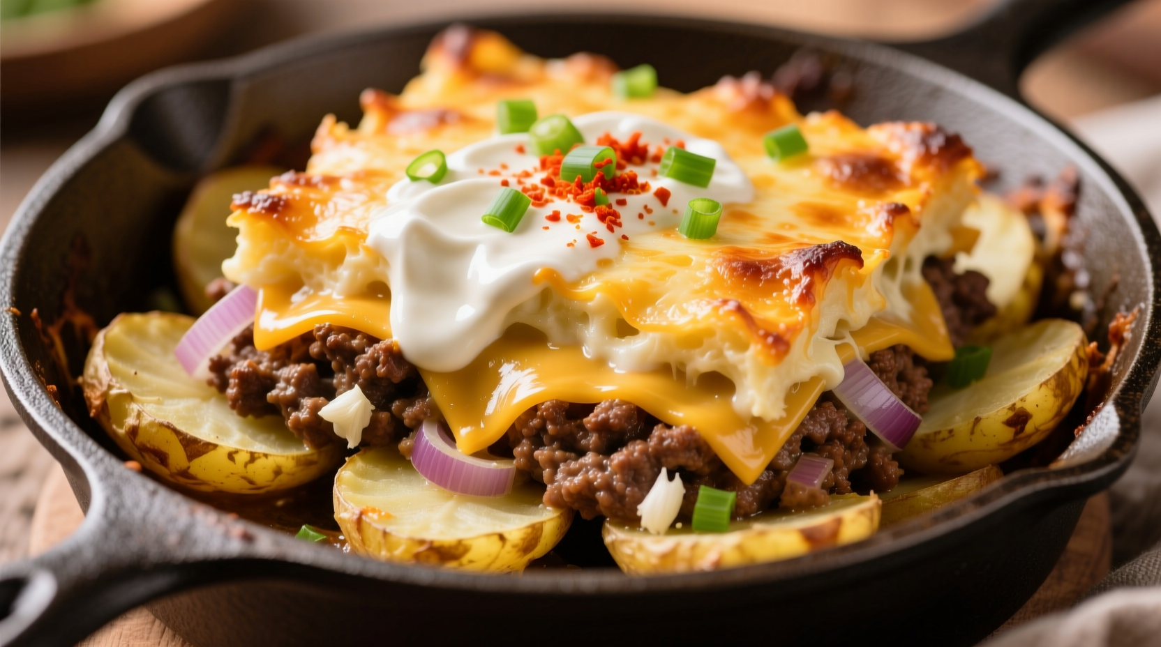 cheesy hamburger potato casserole