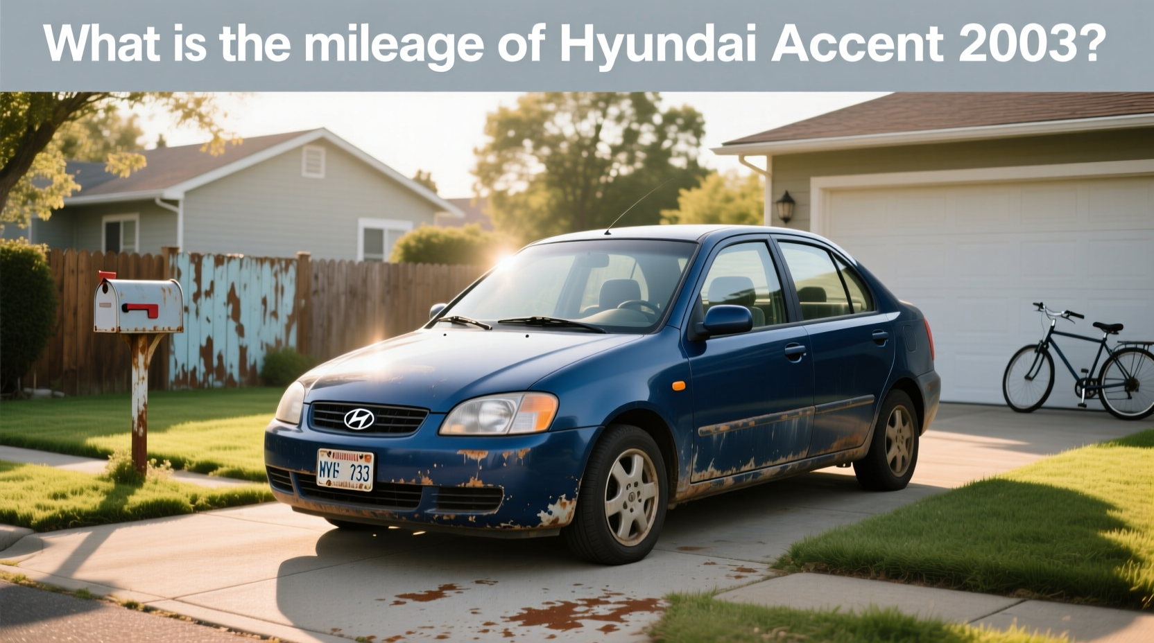 2003 Hyundai Accent 2-door hatchback in urban setting