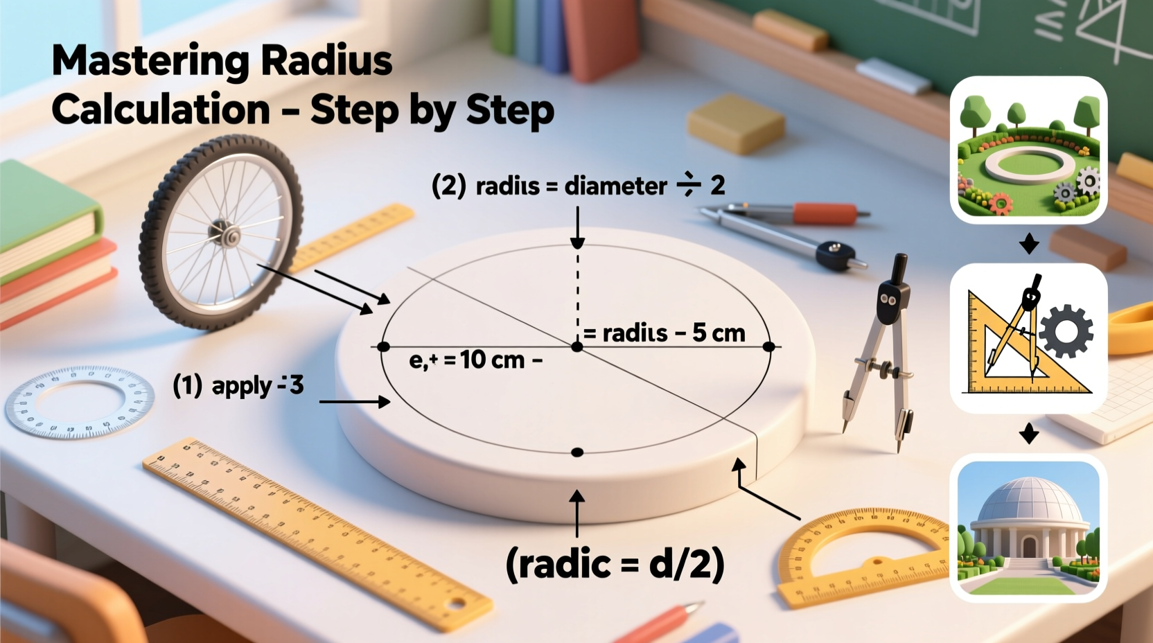 mastering how to calculate radius step by step methods and real life applications