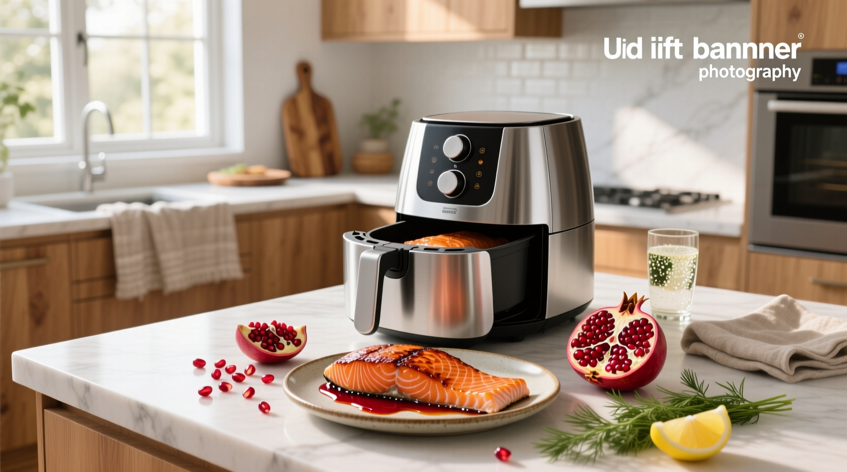 air fryer pomegranate glazed salmon guide