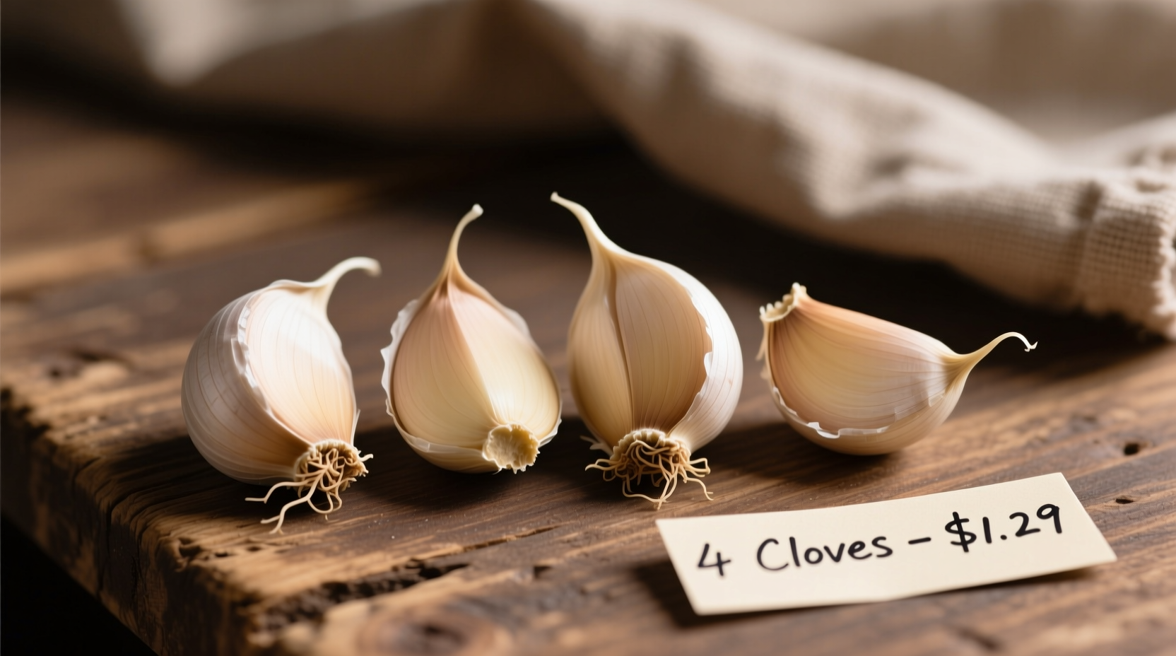 how much is 4 cloves of garlic