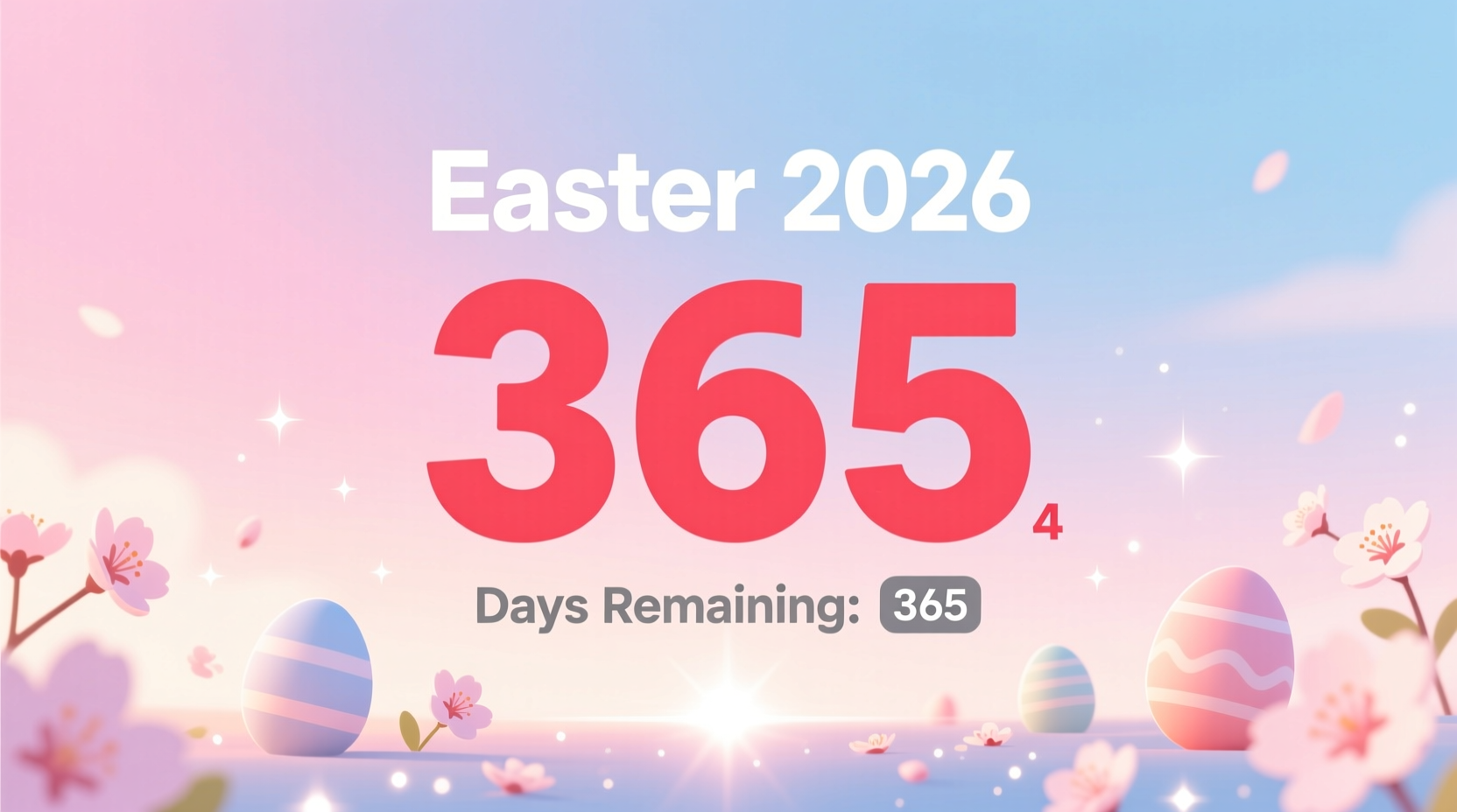 how manys until easter