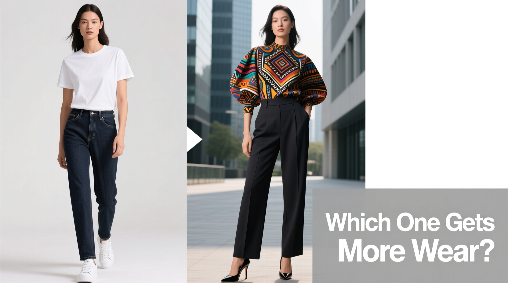 simple top vs statement top which one actually gets more wear