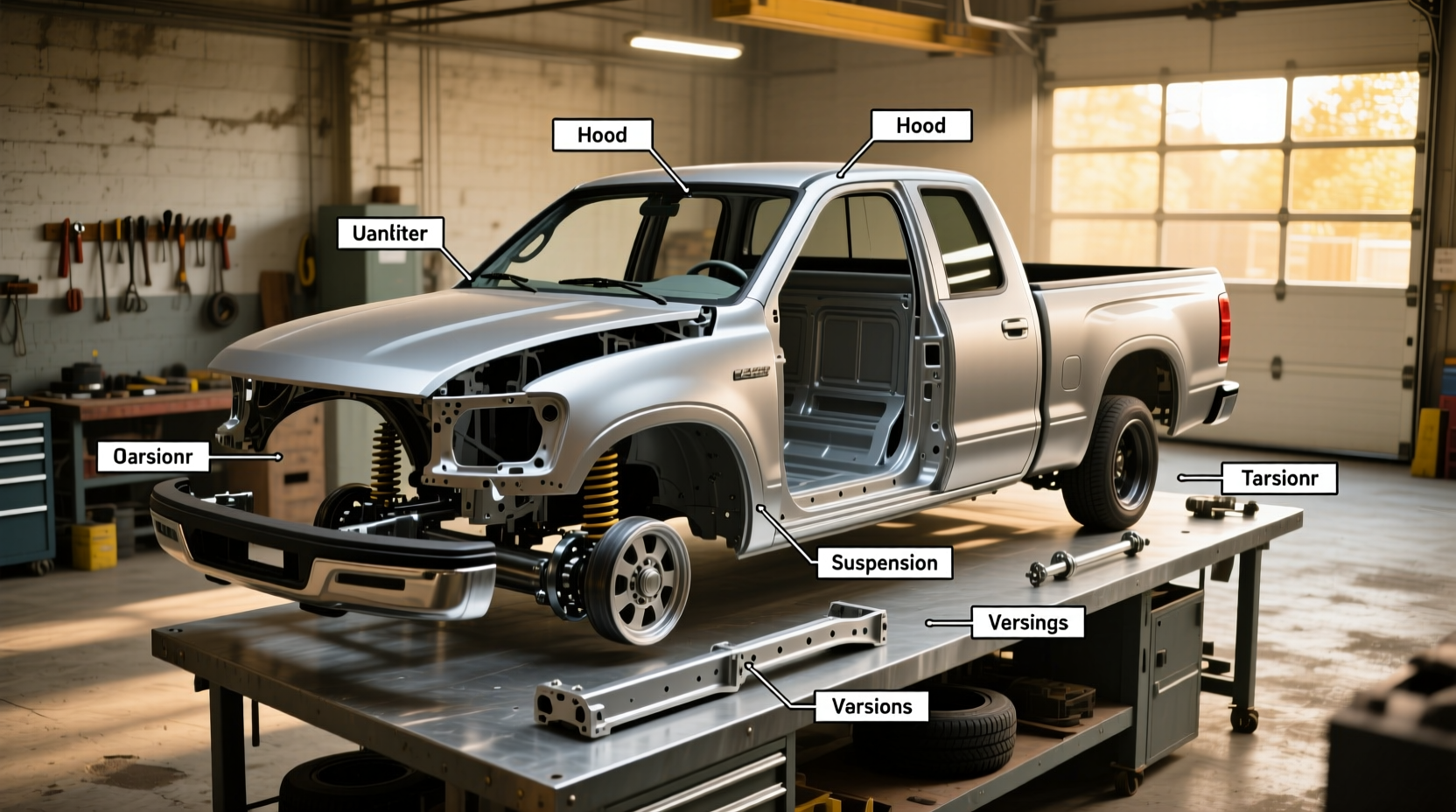 Pickup Truck Body Parts Diagram & Naming Guide