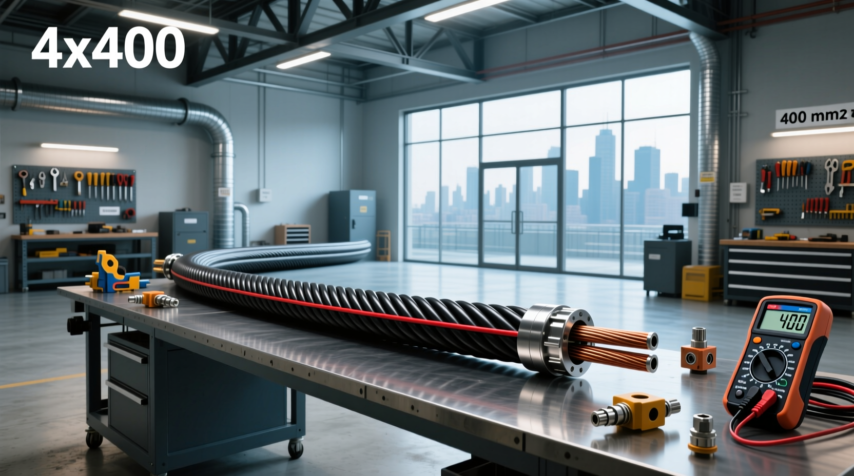 4x400 cable guide power vs. signal use cases