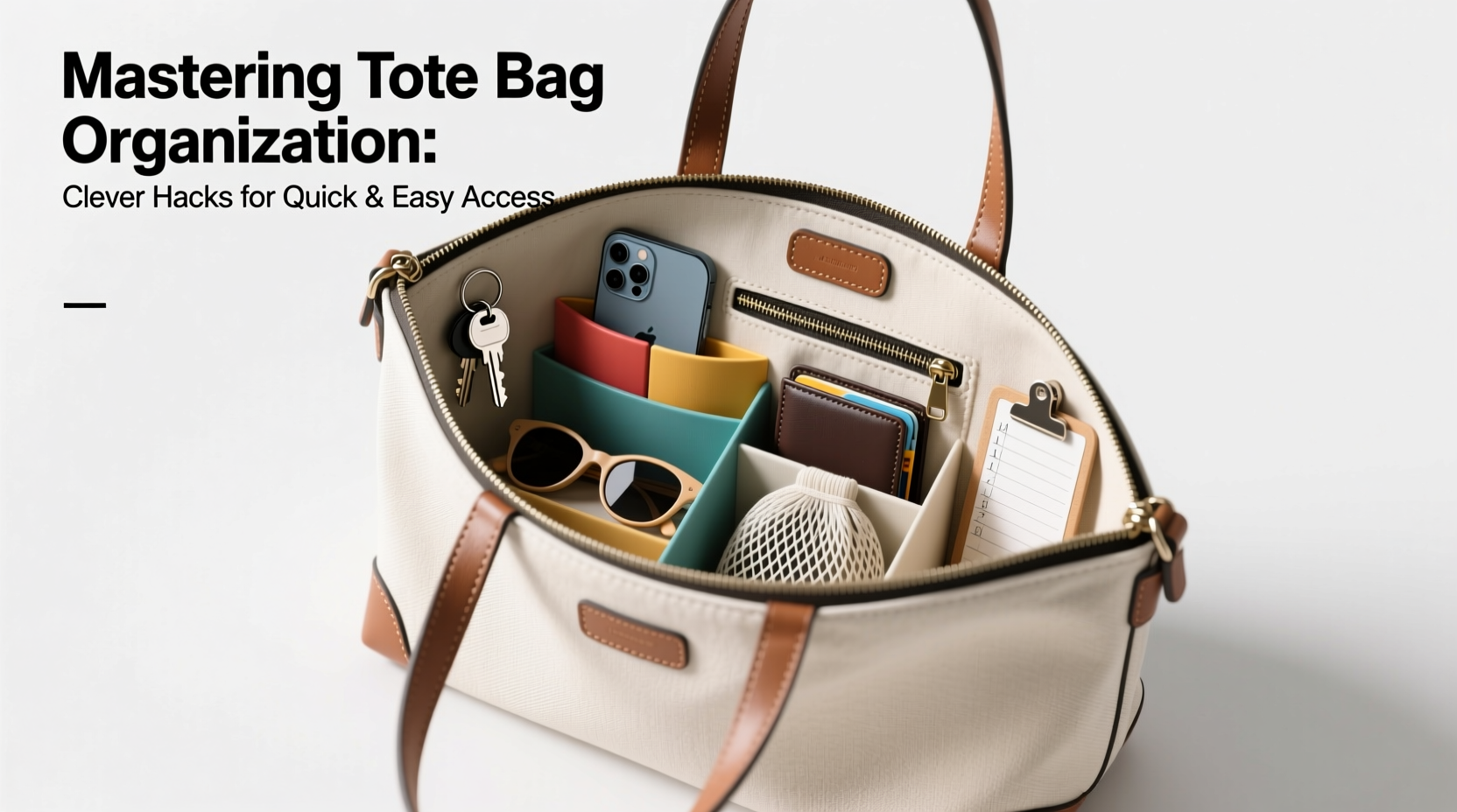 mastering tote bag organization clever hacks for quick and easy access