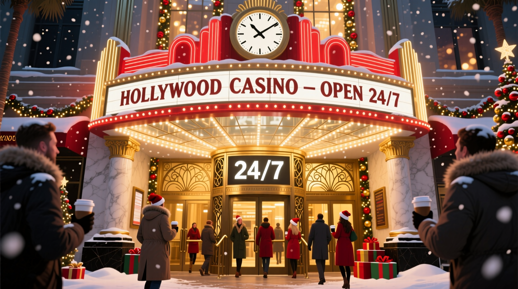 is hollywood casino open on christmas day