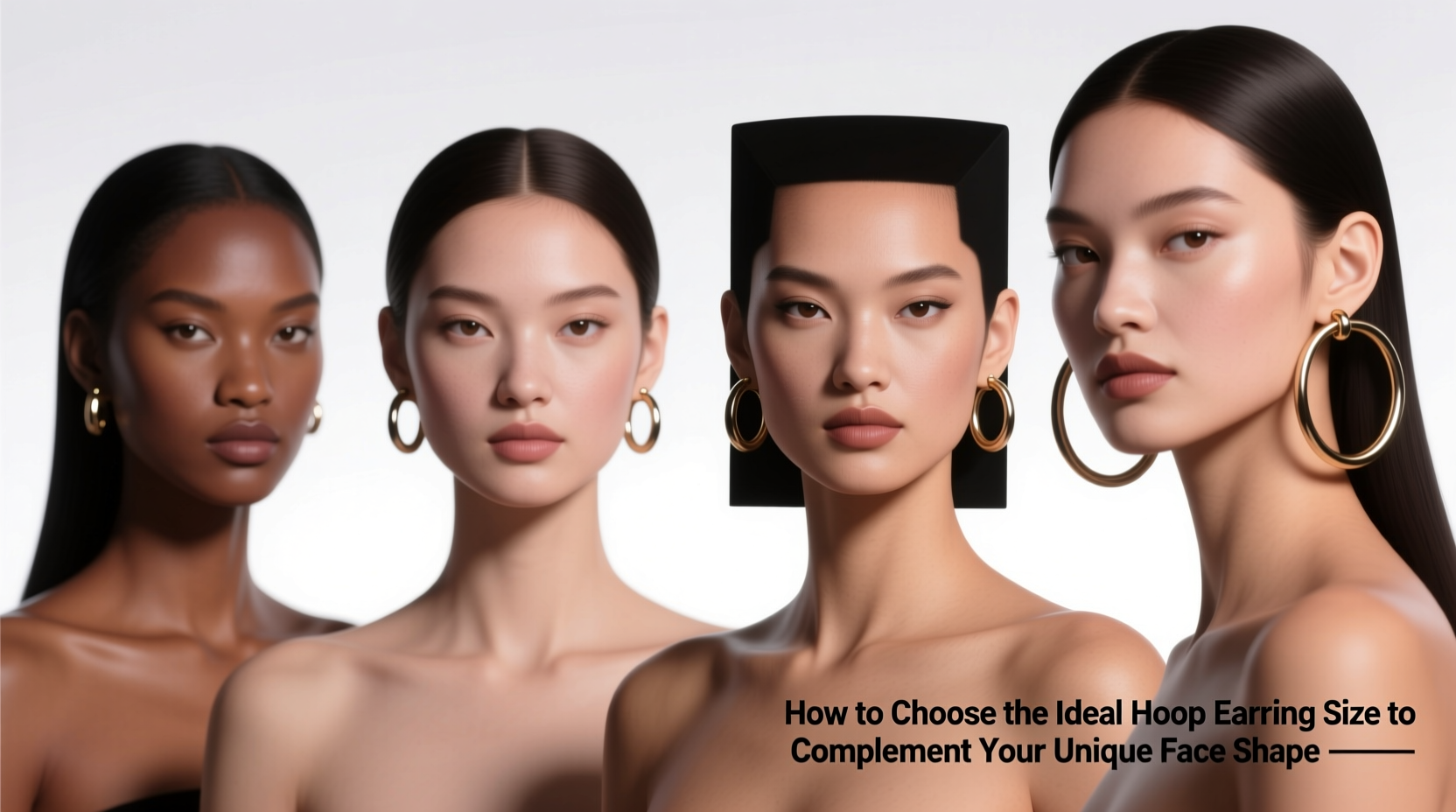 how to choose the ideal hoop earring size to complement your unique face shape
