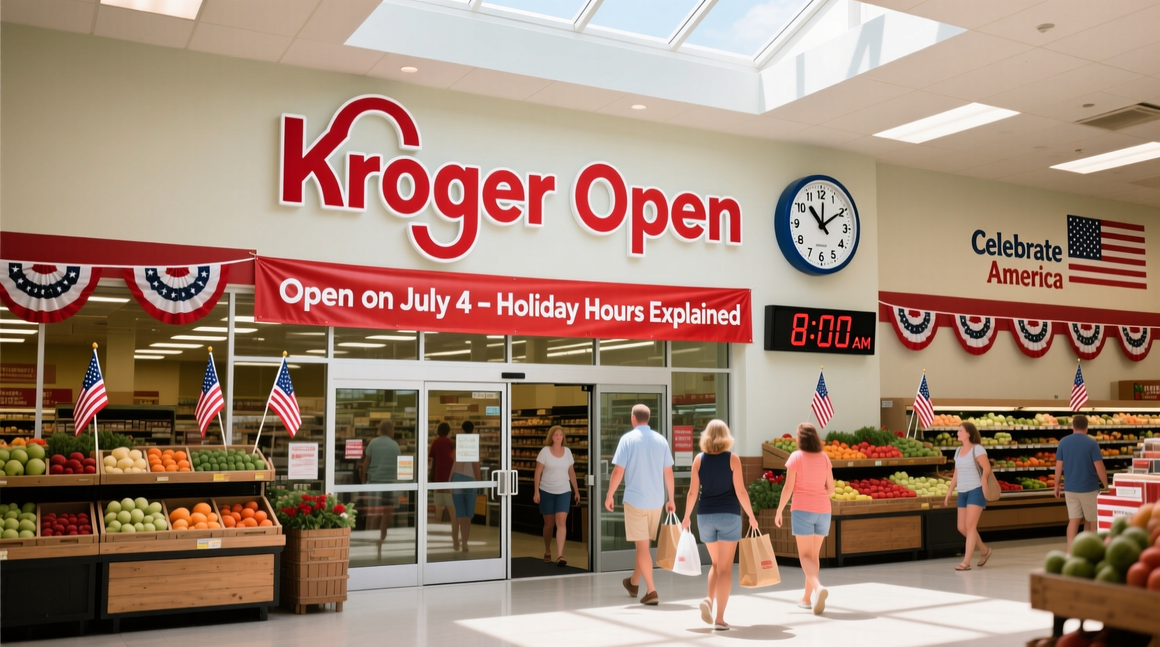 is kroger open on july 4