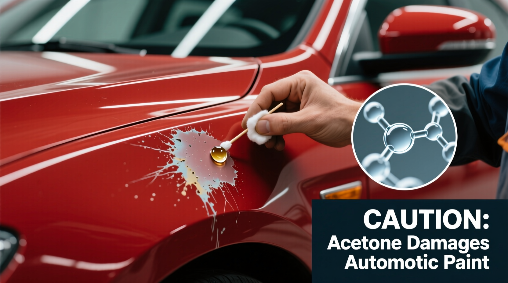 can you use acetone on car paint