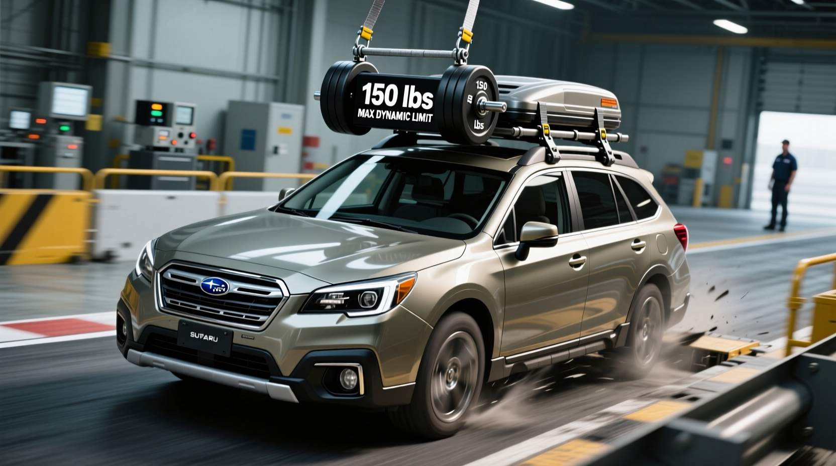 outback roof rack load test