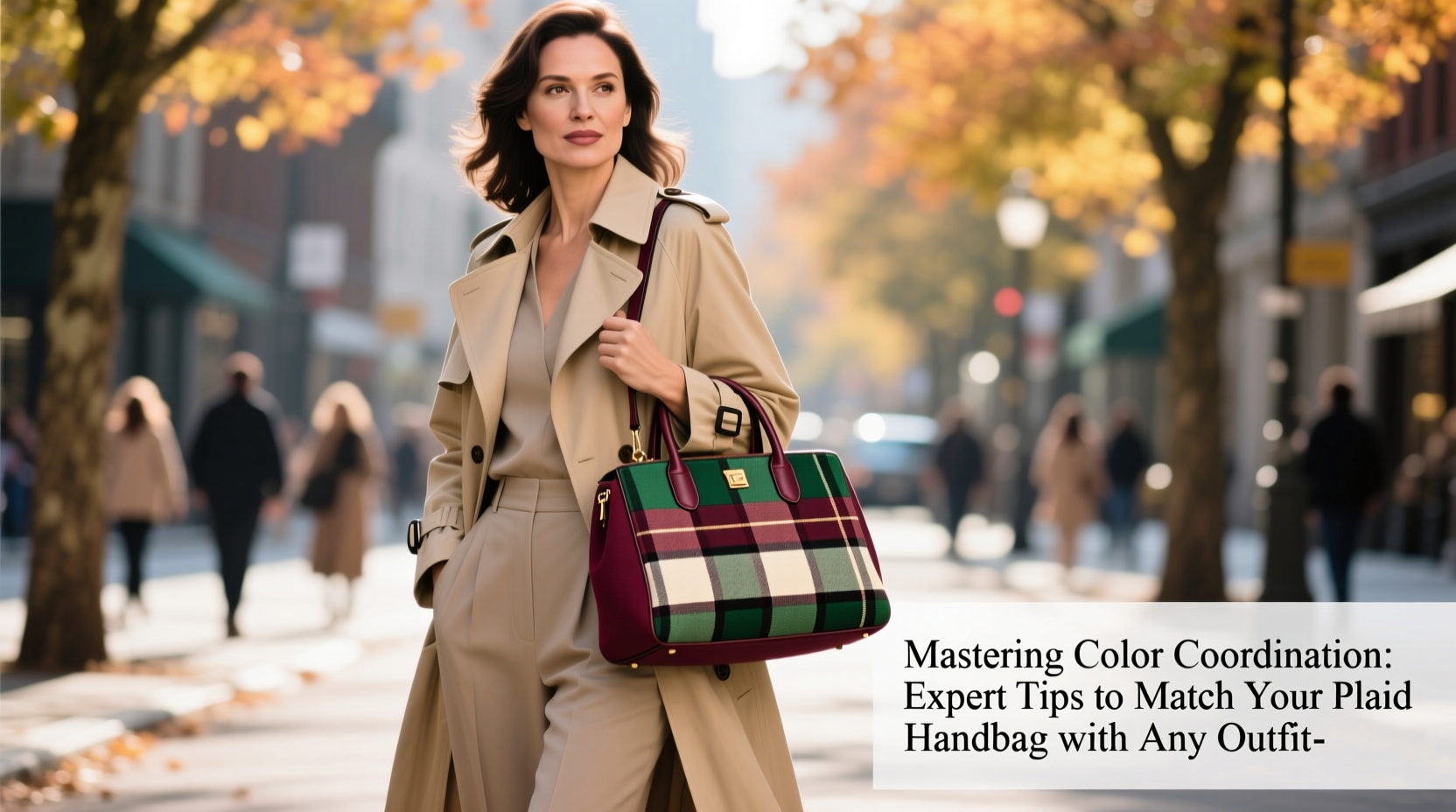 mastering color coordination expert tips to match your plaid handbag with any outfit