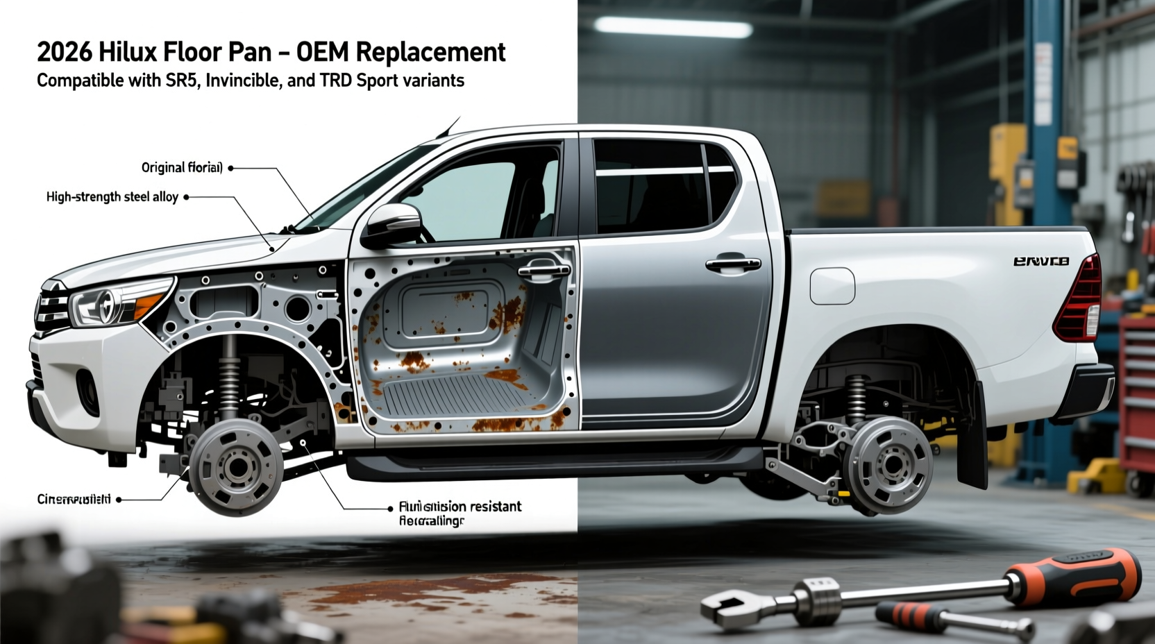 2026 hilux floor pans replacement
