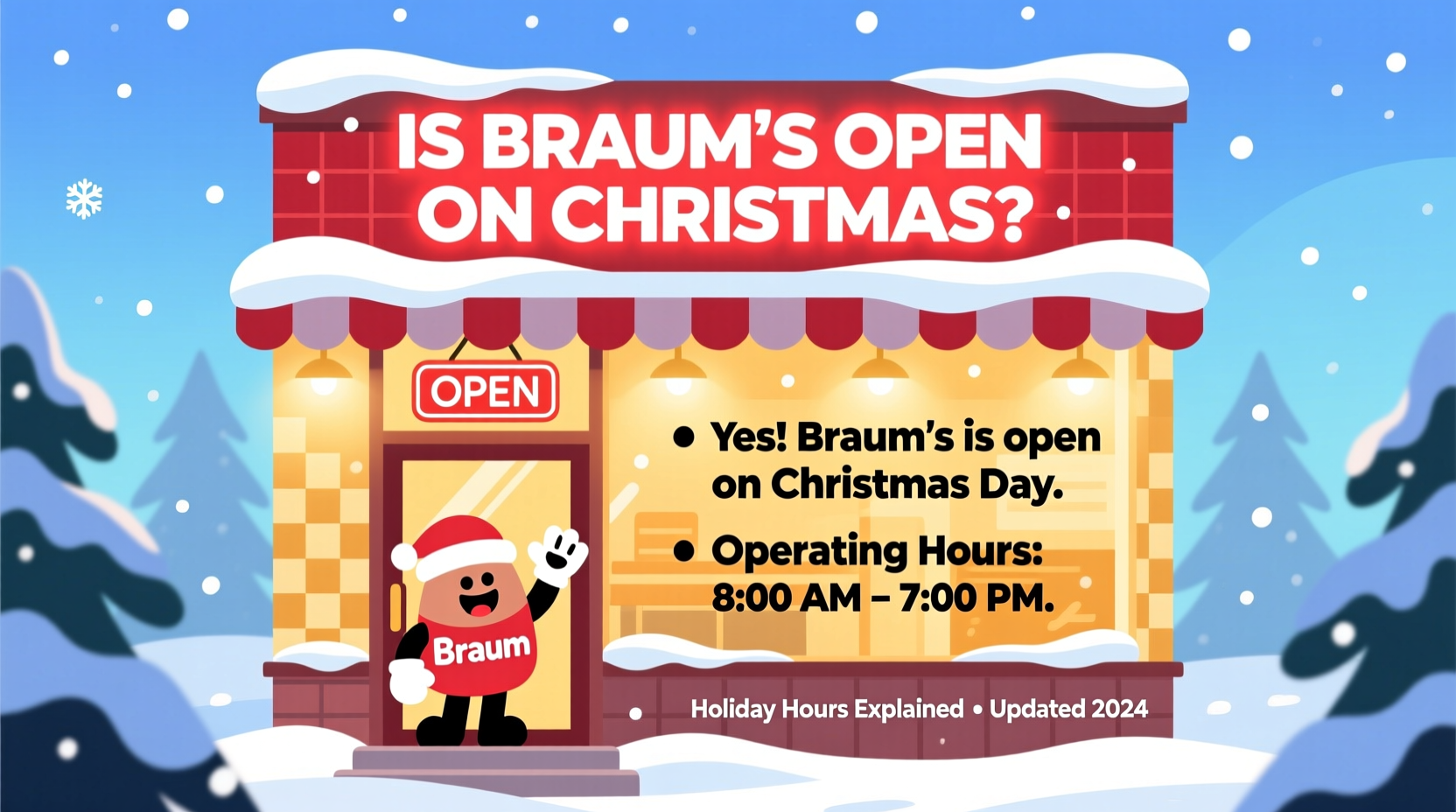 is braums open on christmas