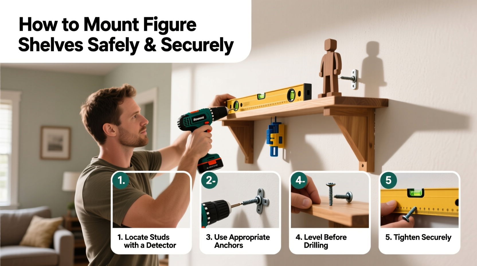 mount figures shelves