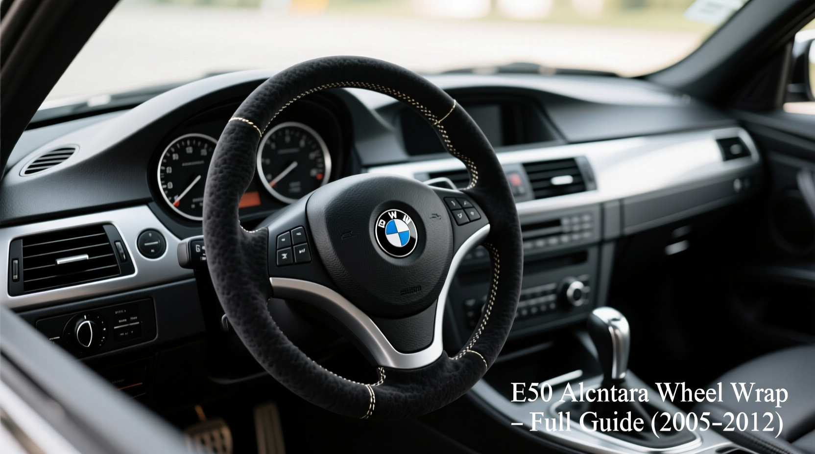 e90 alcantara wheel wrap