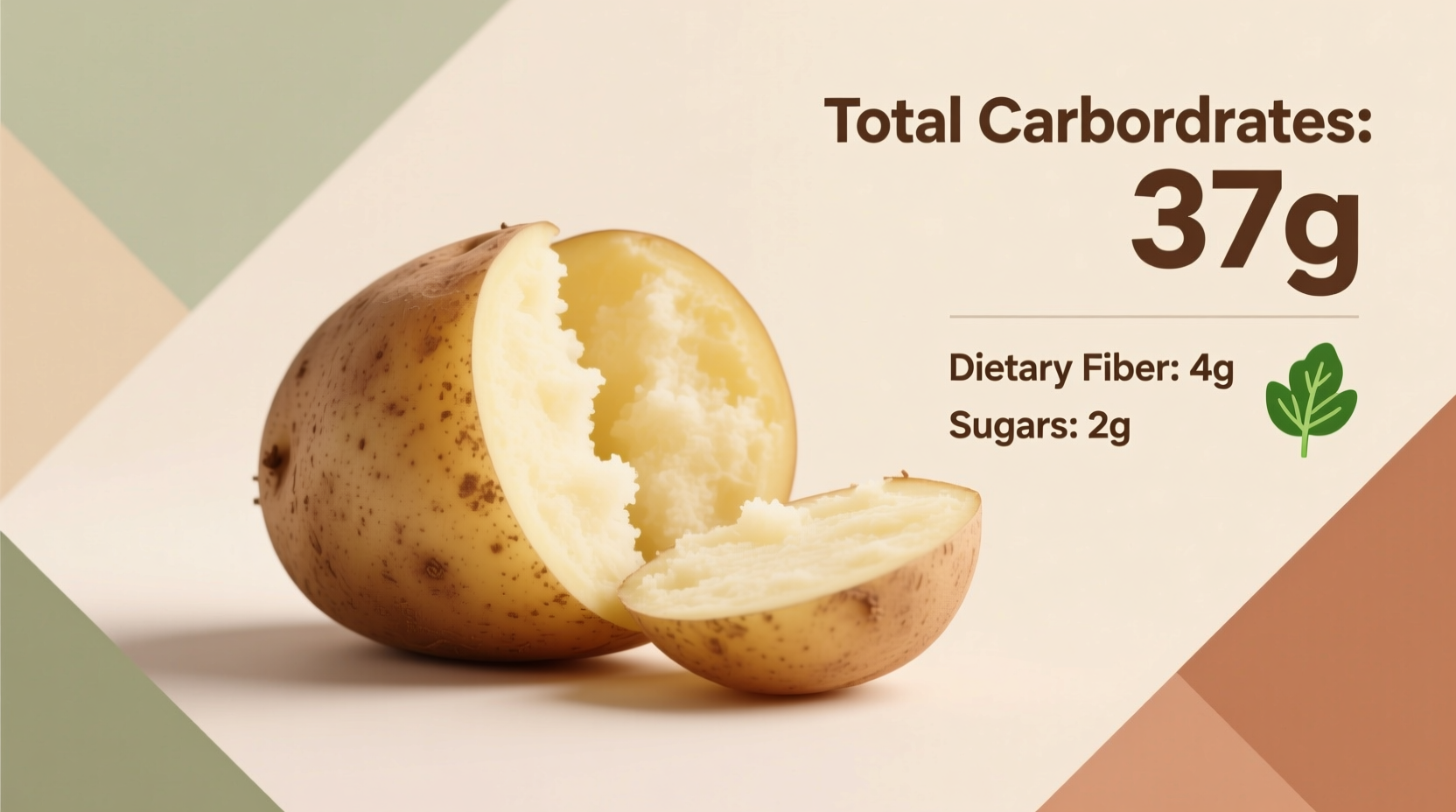 Potato Carb Count: 37g in Medium Russet Potato (Data)