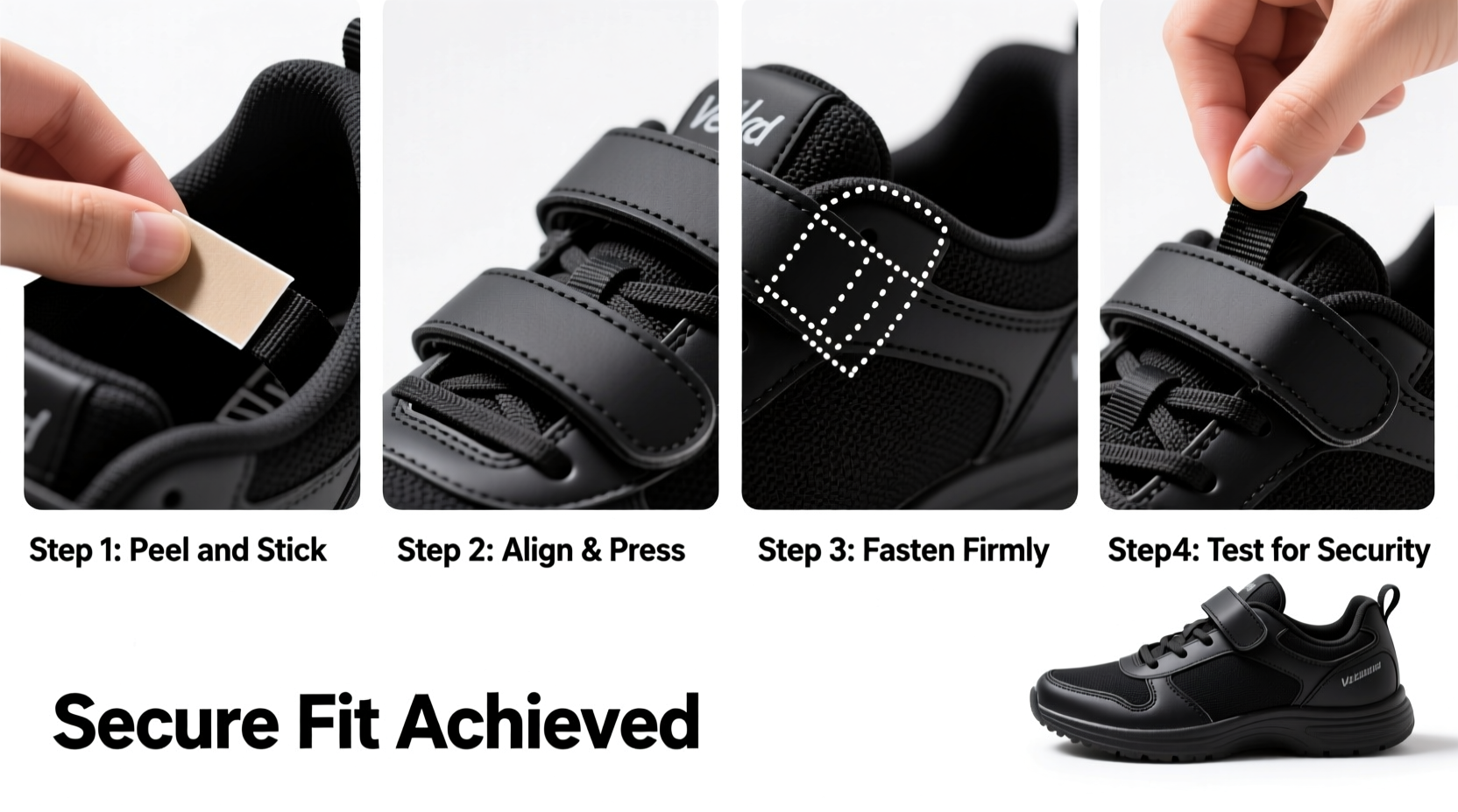 how to easily attach velcro to shoes a step by step guide for a secure fit