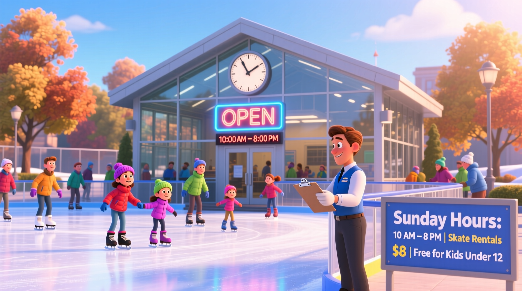 is the skating rink open on sunday