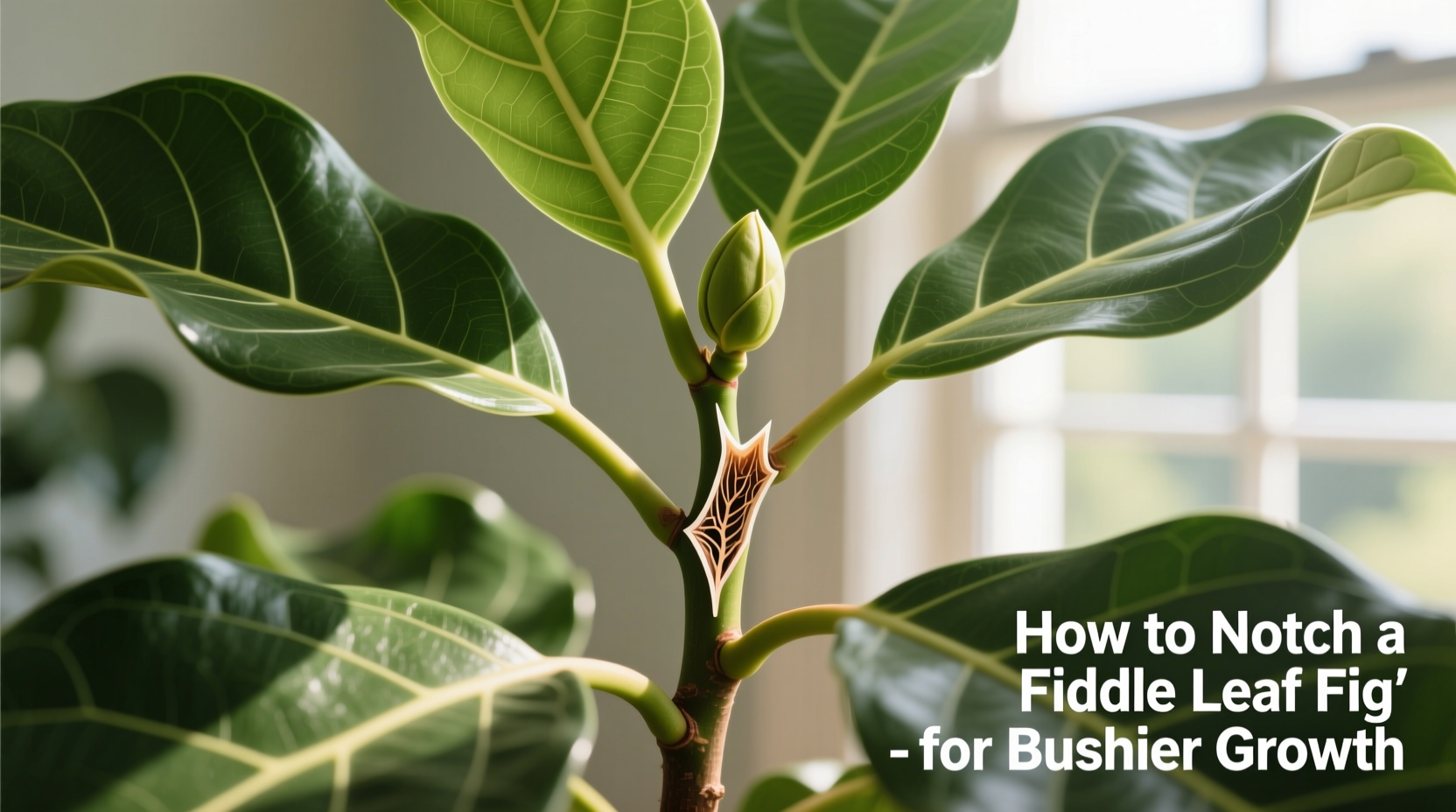 how to notch a fiddle leaf fig
