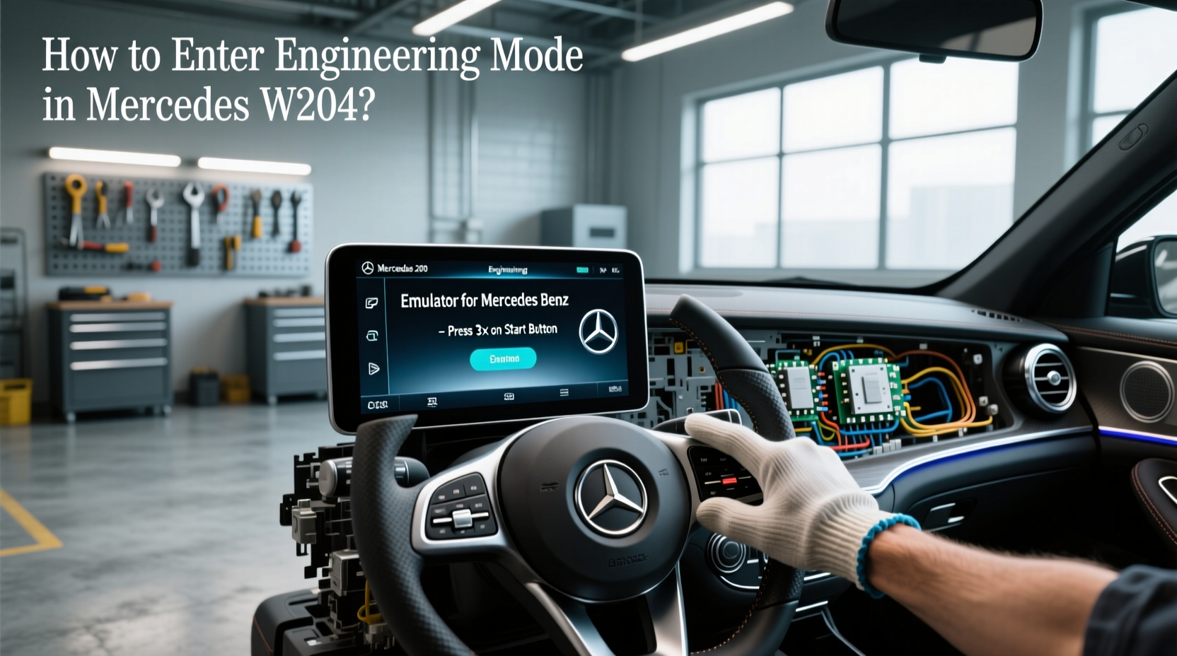 How to choose emulator for mercedes benz,How to enter engineering mode in Mercedes W204?
