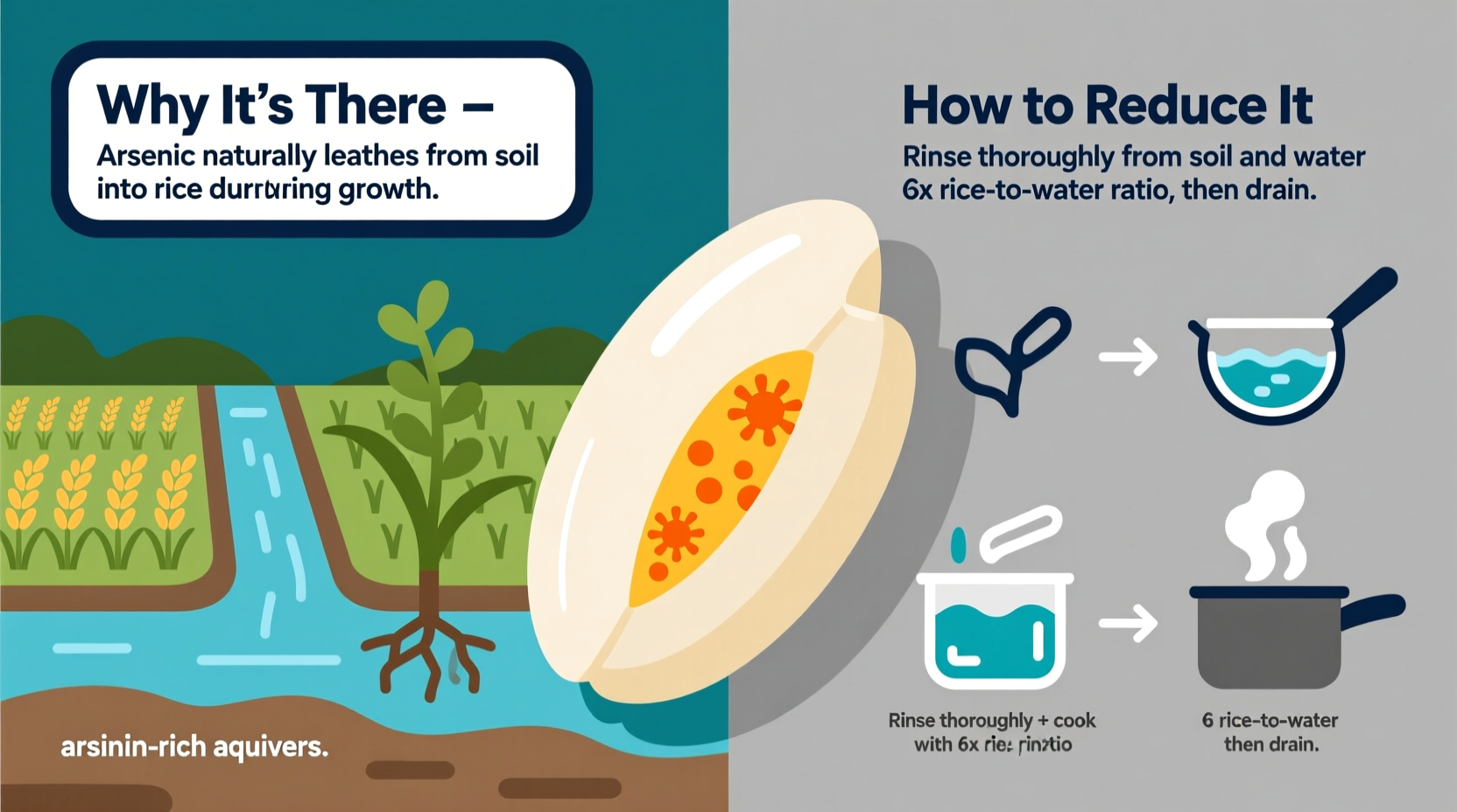 arsenic in rice why its there how to reduce it