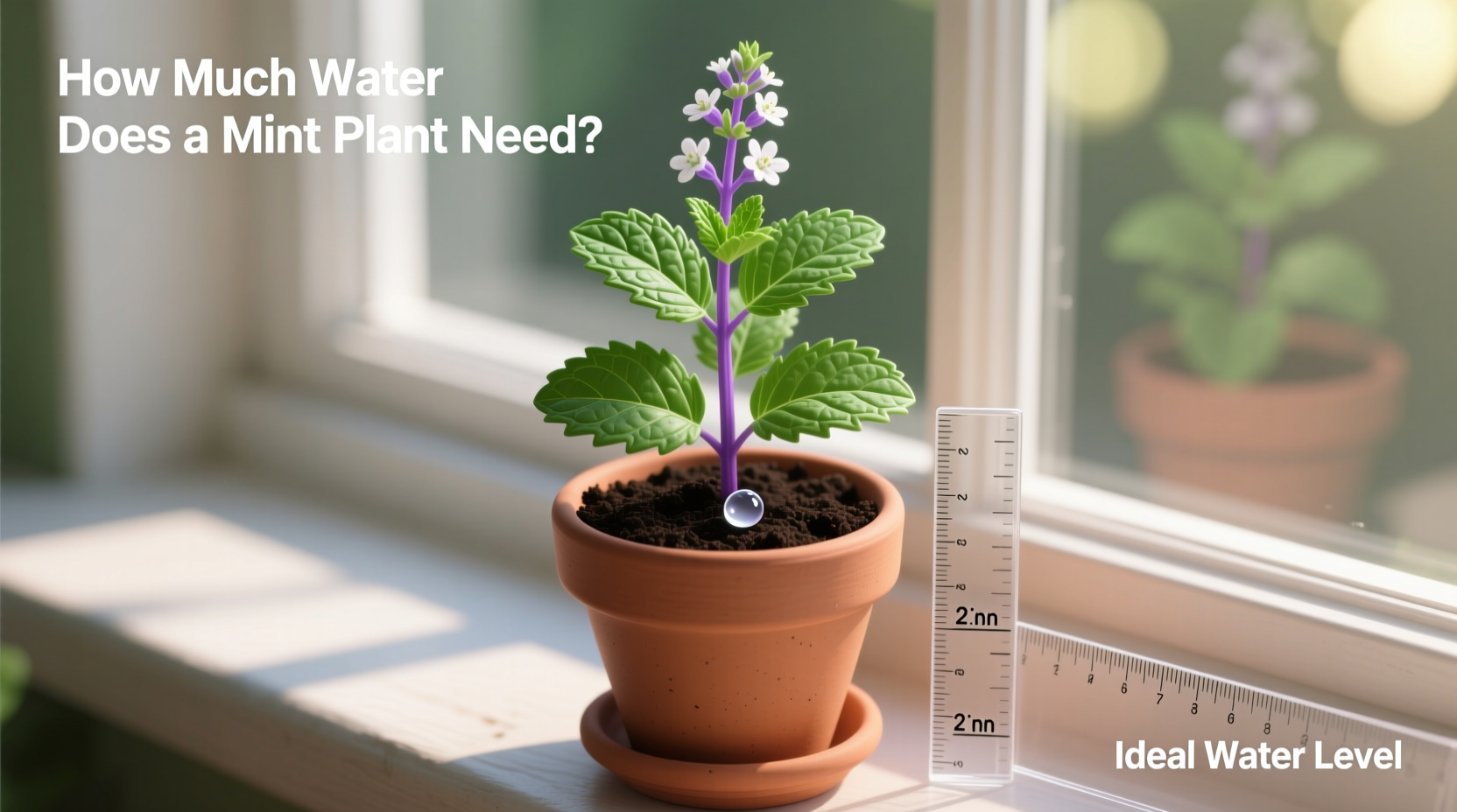 how much water does a mint plant need